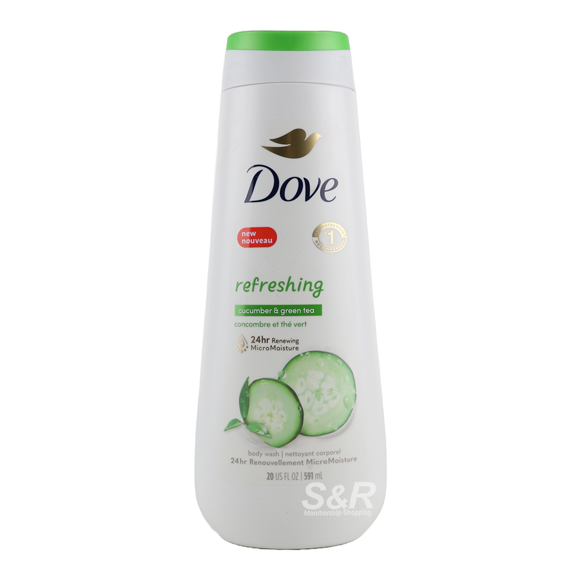 Dove Refreshing Cucumber and Green Tea Nourishing Body Wash 591mL Dove Refreshing Cucumber and Green Tea Nourishing Body Wash 591mL